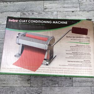 New Sculpey Clay Conditioning Machine Oven-Bake crank Stainless steel Roller